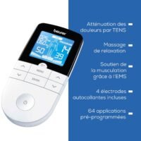 Beurer EM49 – Électrostimulateur musculaire 3 en 1 (TENS / EMS / Massage)