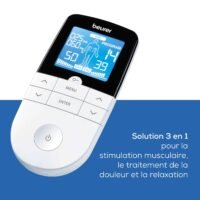 Beurer EM49 – Électrostimulateur musculaire 3 en 1 (TENS / EMS / Massage)