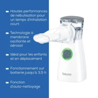 Beurer IH 57 – Inhalateur portable à membrane oscillante (carton de 12 unités)