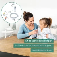 Beurer IH 24 – Inhalateur KIDS à partir de 6 mois, masque en silicone pour peau sensible