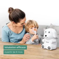 Beurer IH 24 – Inhalateur KIDS à partir de 6 mois, masque en silicone pour peau sensible